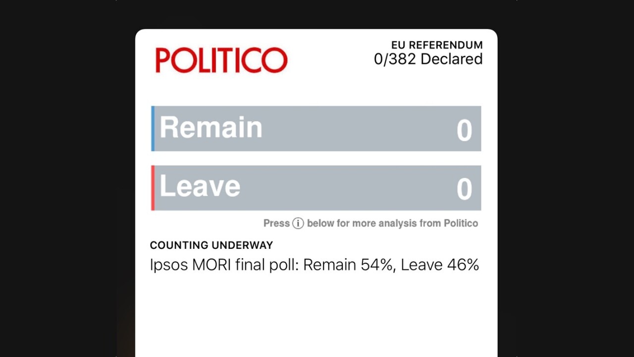 How to track if the UK will leave the EU in real-time via the Wallet app on your iPhone