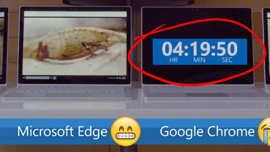 Chrome’s battery life is terrible, and this Microsoft video proves it