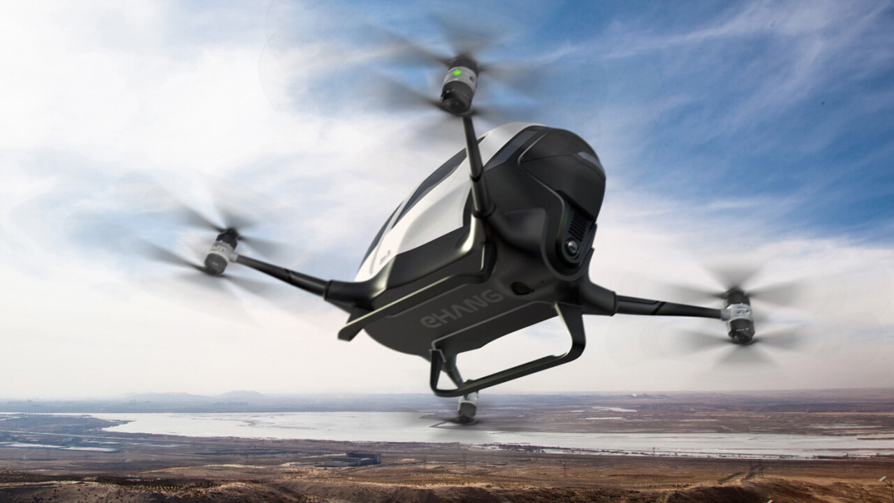Ehang will test the world’s first passenger drone in Nevada this year