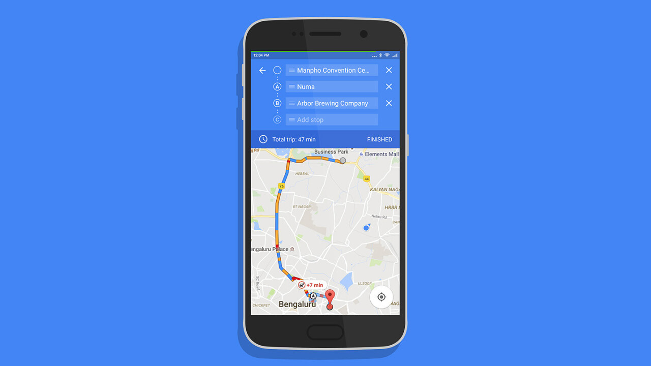 Google Maps for Android now lets you navigate to multiple destinations on a single trip