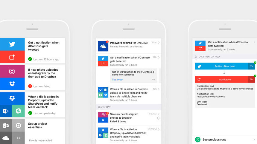 Microsoft brings its IFTTT rival to iOS, but it’s not yet ready for prime-time
