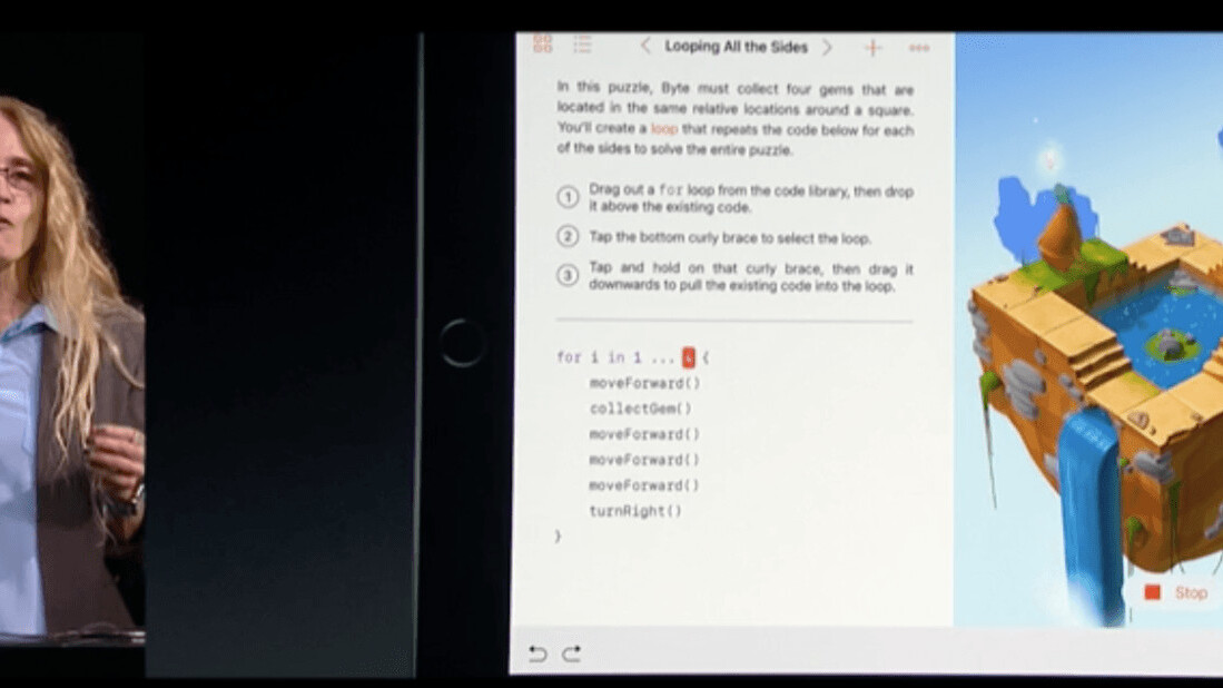 Apple made a playgrounds app for iPad to help you learn how to code
