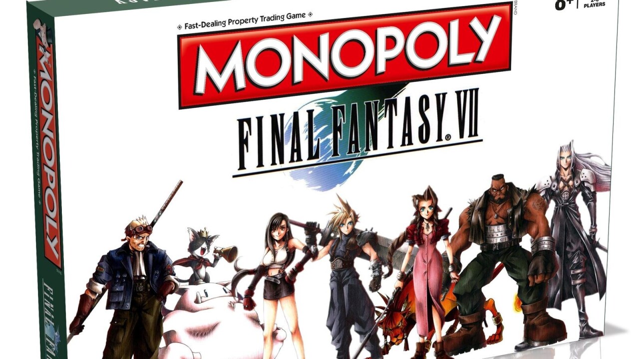 Final Fantasy VII-themed Monopoly is peak Final Fantasy VII