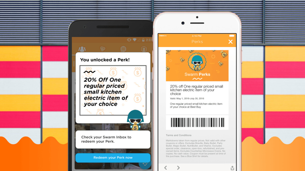 Swarm now offers perks with check-ins so it’s basically Foursquare before the split