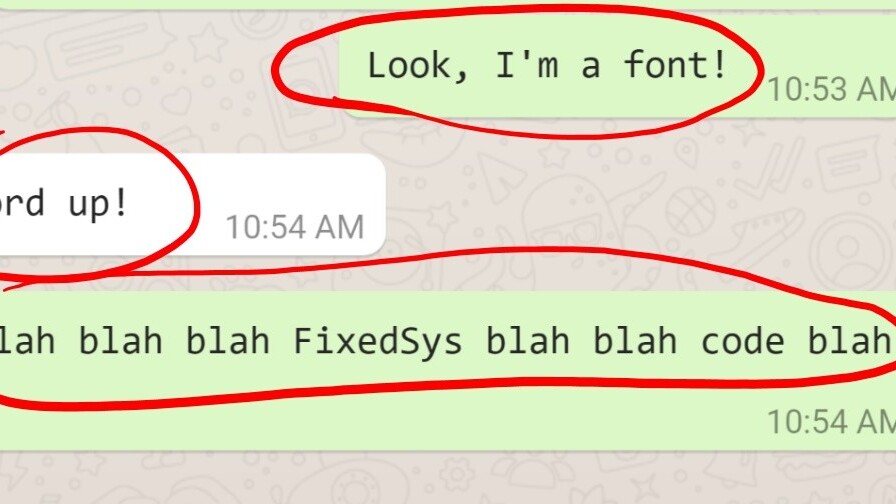 How to try WhatsApp’s hidden font for developers