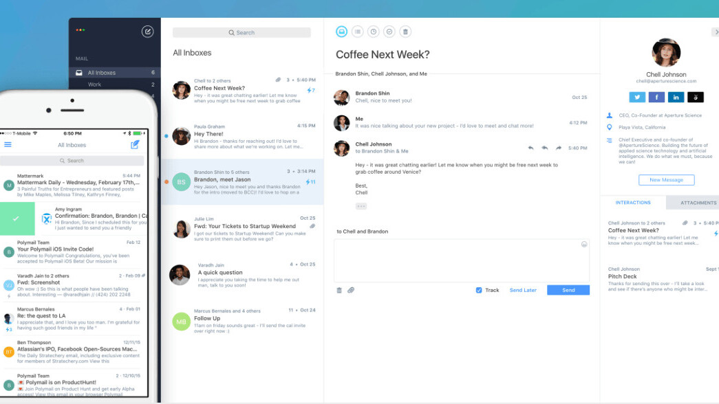 Polymail now has an iOS app to take on Gmail and Apple Mail