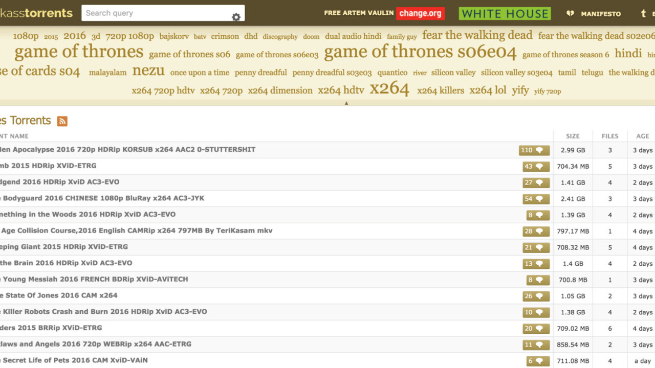 That didn’t take long: KickassTorrents already has a working mirror [Update]