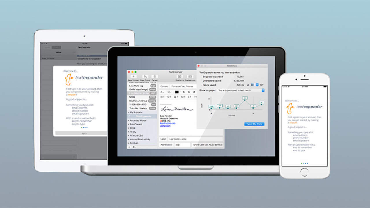 Save time and keystrokes with TextExpander: 1-Year Life Hacker Plan (60% off)