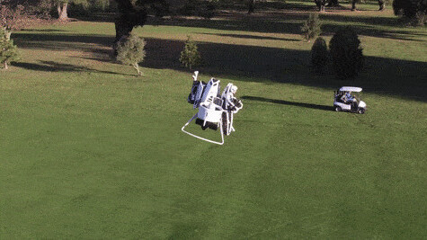 This flying golf cart lets you play nine holes like god intended