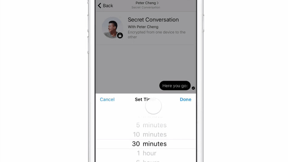 Facebook Messenger is testing self-destroying ‘secret conversations’