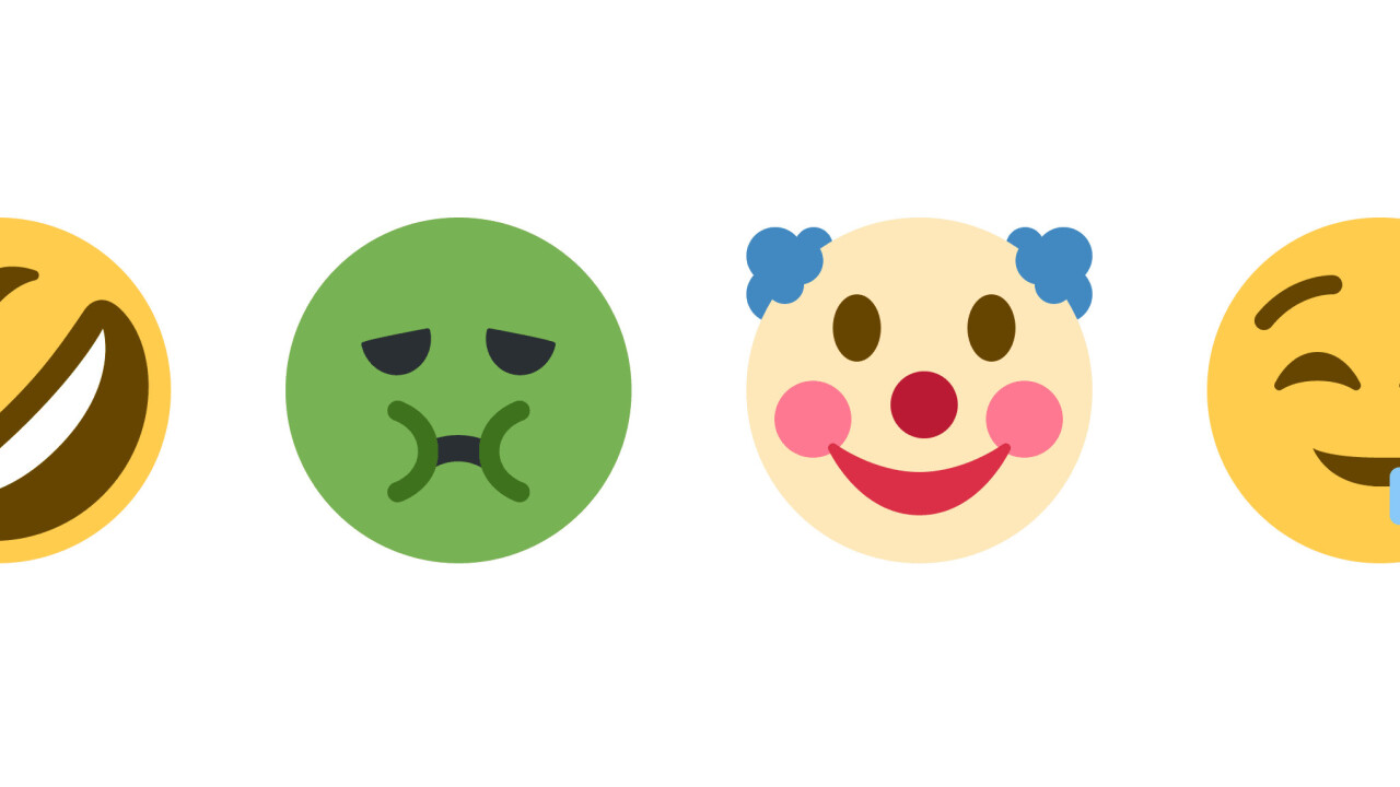 Twitter gets support for the 72 new Unicode 9 emoji, including that goddamn clown