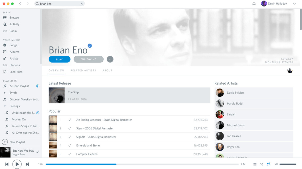 This Spotify theme brings back everything we loved about Rdio