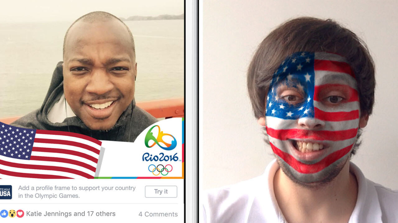 Of course Facebook is releasing a bunch of photo filters for the Olympics