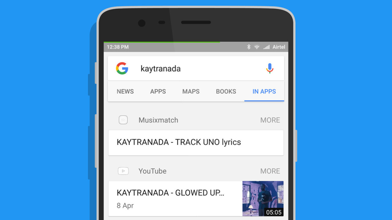 Google’s new search mode surfaces results from apps on your Android device