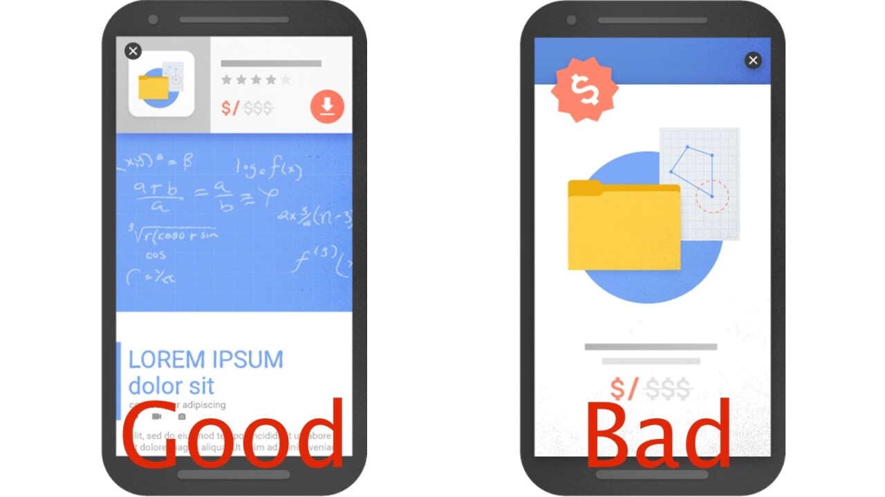 Google will soon rank some mobile sites with pop-ups lower in search