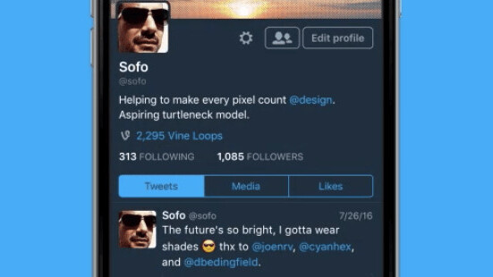 Twitter’s dark mode has landed on iOS