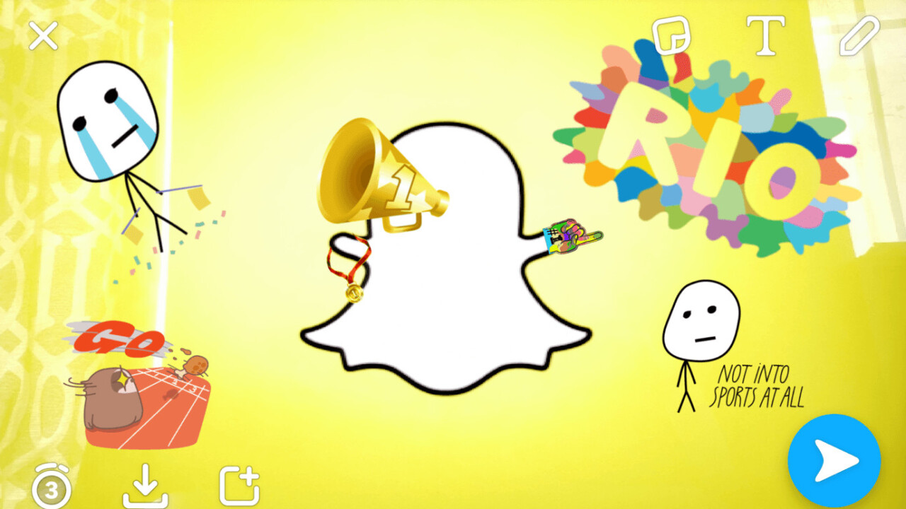 Snapchat adds Olympics-themed filters, stickers, and lenses