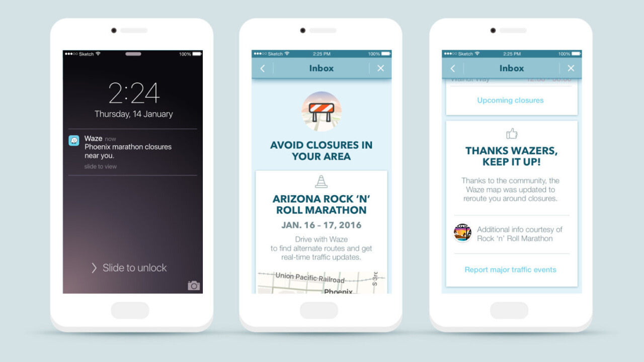 Waze will now help you avoid closed roads during major events