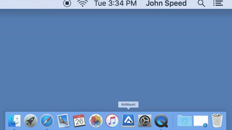 Airmount connects your iPhone and Mac without cords or internet