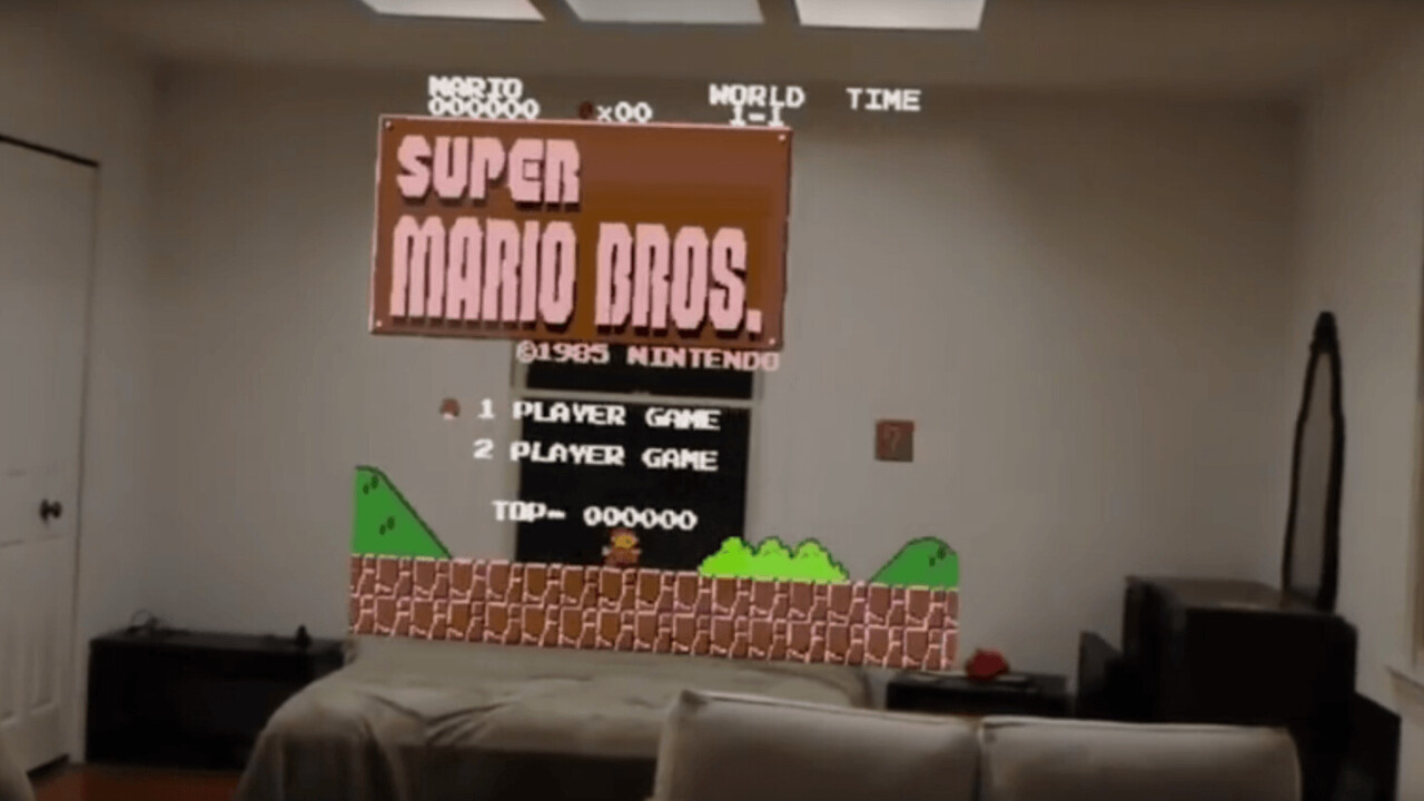 Video: Playing Super Mario on Microsoft HoloLens looks equally awesome and surreal