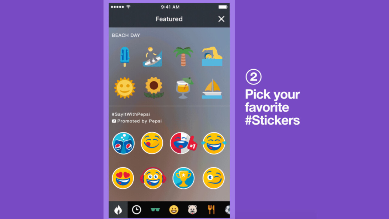 Twitter takes a cue from Snapchat with the inevitable launch of promoted stickers
