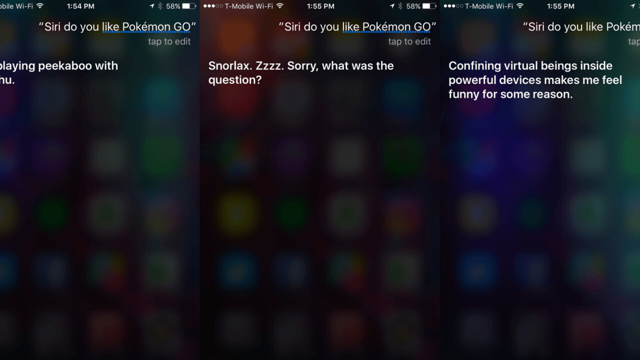 Even Siri is playing Pokémon Go