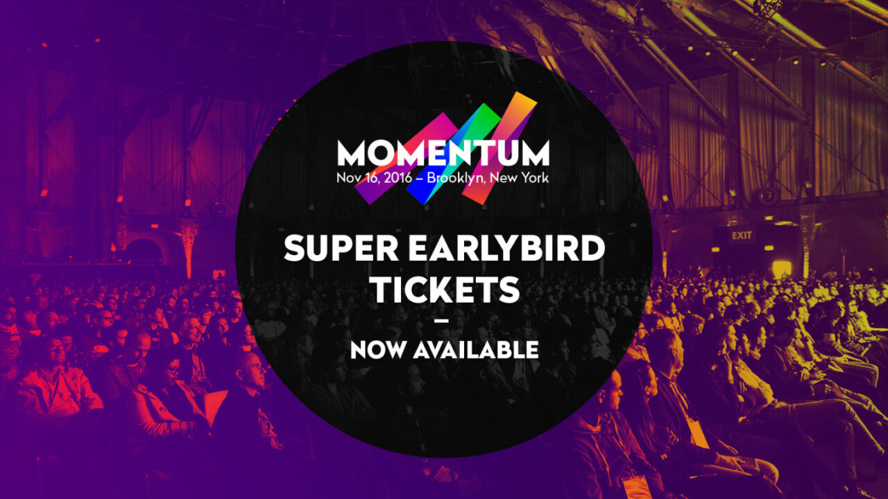 Act fast: Super Earlybird tickets for Momentum are live!