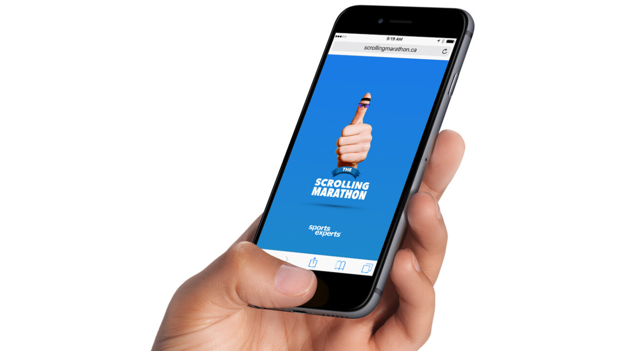 Canadian app wants you to run a marathon… with your thumbs
