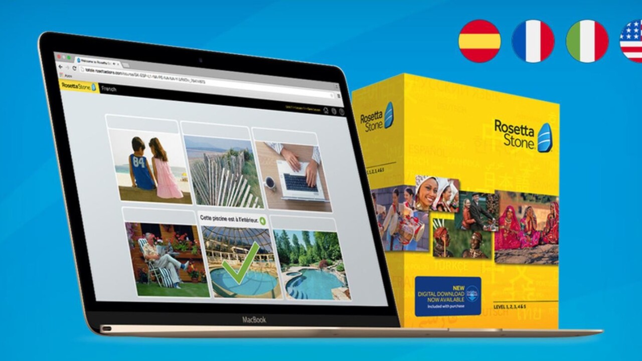 Rosetta Stone is the premier language learning program, and it’s now 66% off