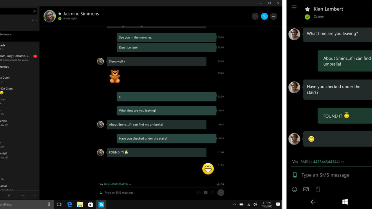 Skype will let you text your friends through your PC