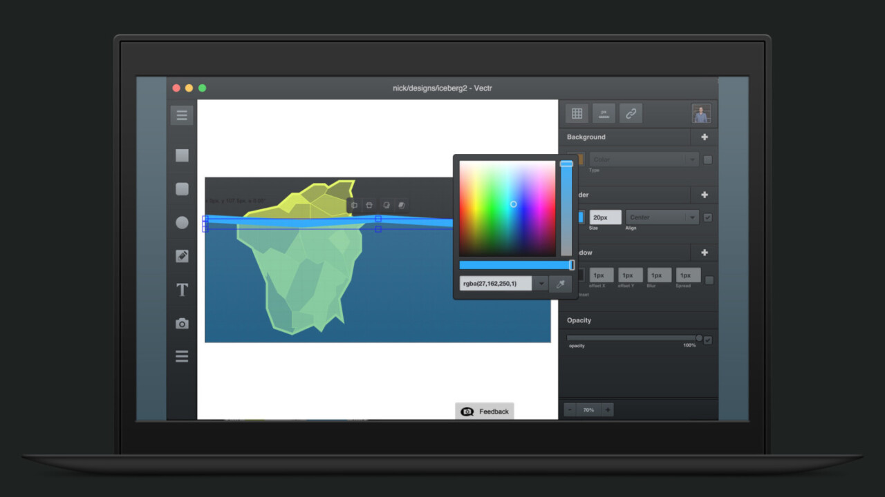 Vectr is an excellent free cross-platform graphics app you can learn to use in minutes