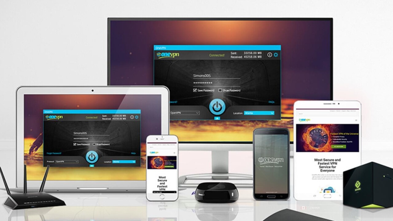 Stay protected online with a lifetime subscription to OneVPN, now just $29