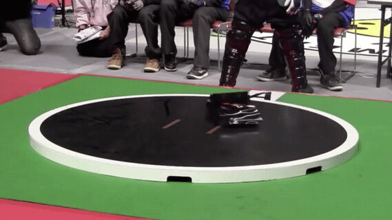 Robot sumo wrestling is all the fun of the original without the man diapers