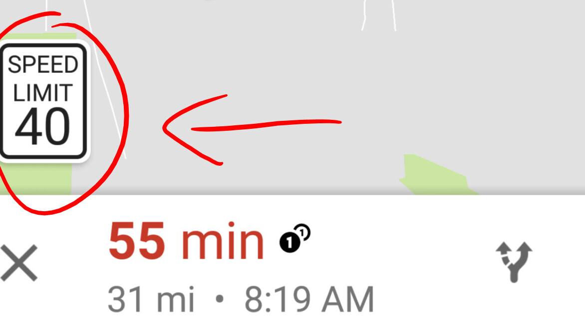 Google Maps tests showing speed limits (finally)