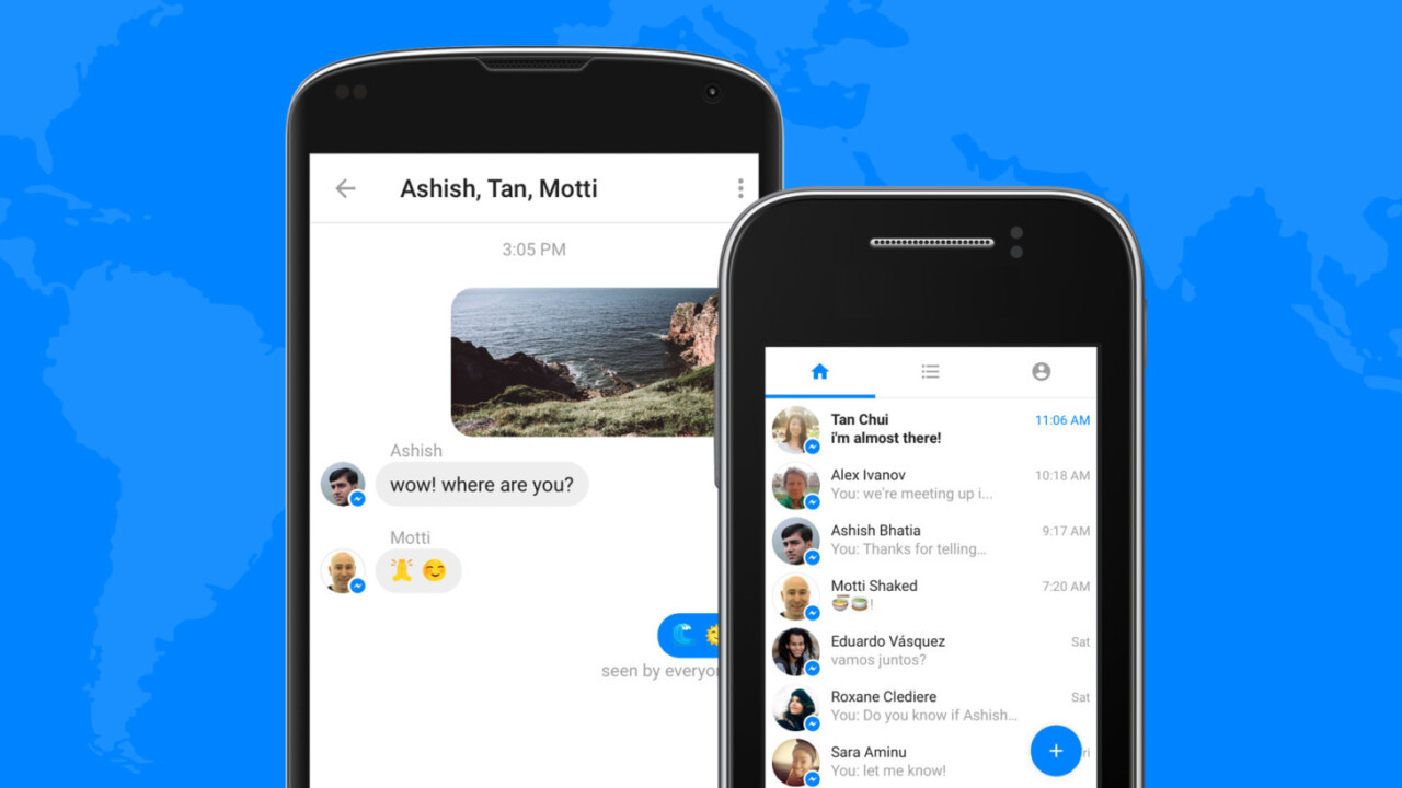 Facebook Messenger Lite now in over 100 countries