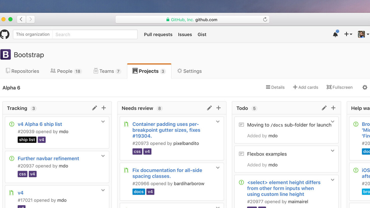 GitHub Projects introduces collaboration for organizations