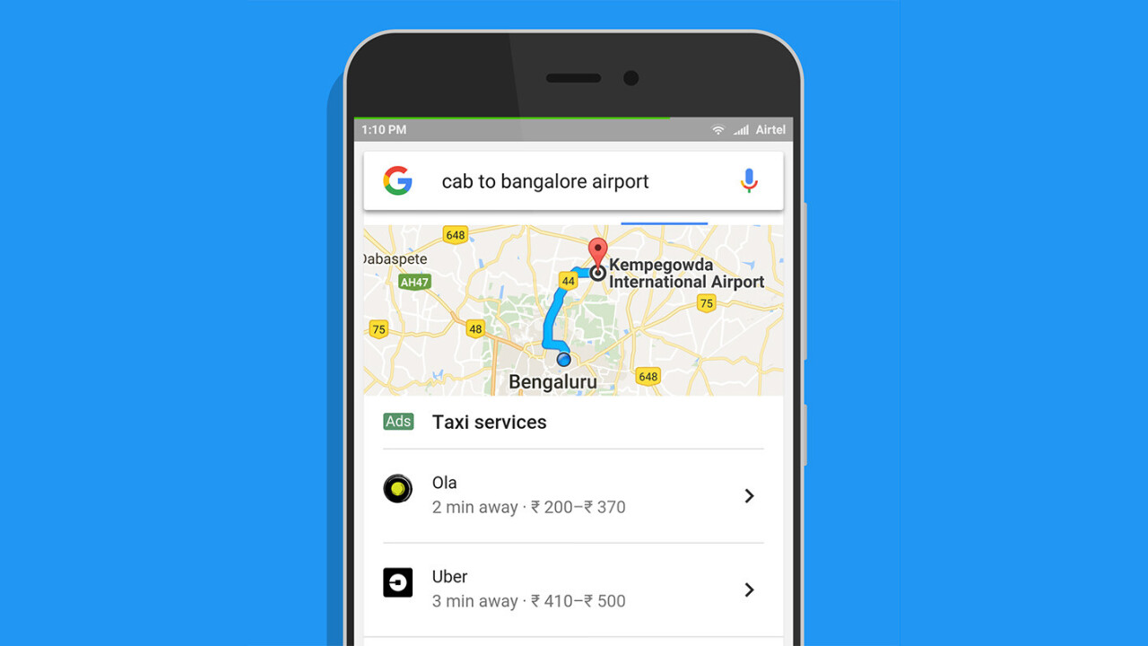 Google now lets you hail an Uber straight from mobile search results