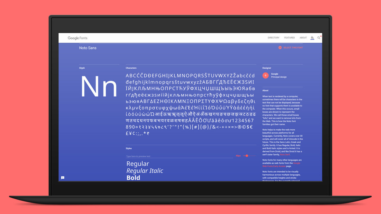 Google’s beautiful new free font covers 800+ languages
