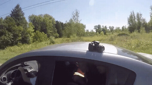 Absent-minded photographer captures expensive gaffe on GoPro