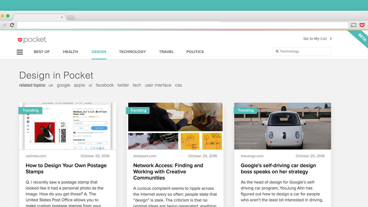 Pocket makes it easier for avid readers to binge on the Web’s best articles