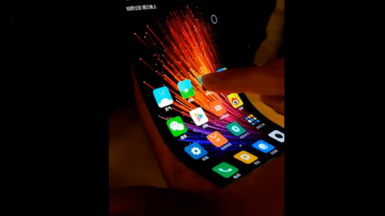 Xiaomi has reportedly made a flexible touchscreen