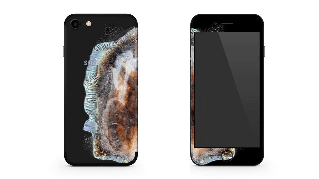 This case makes your iPhone look like an exploded Note 7