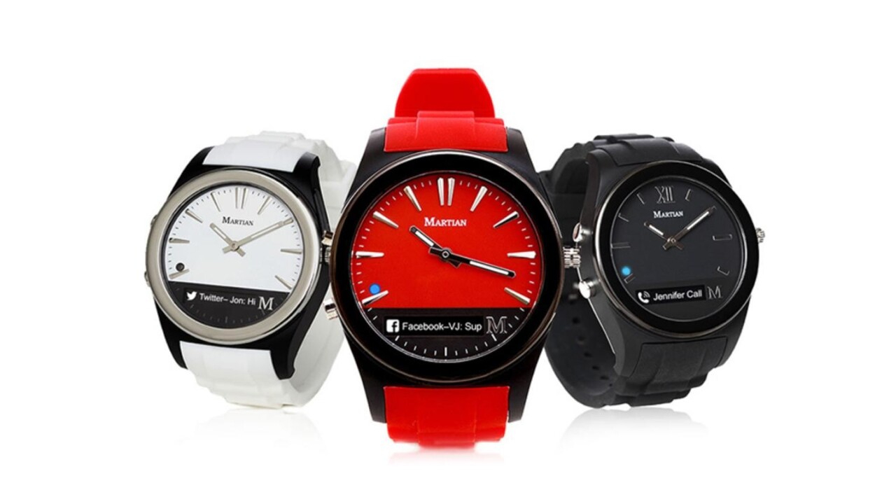Meet the Martian Notifier: A stylish smartwatch that’s easy on your wallet (76% off)