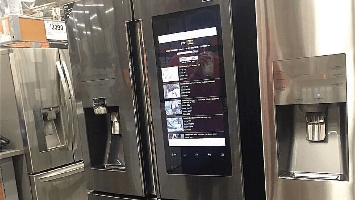This Pornhub-powered smart fridge could be Home Depot’s new bestseller