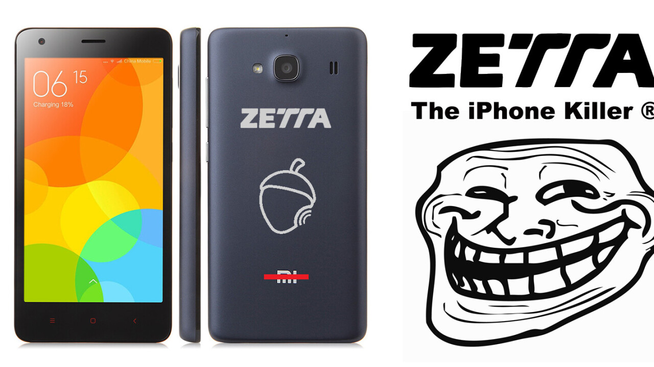 Spanish phonemaker Zetta is selling rebranded Xiaomi phones as its own ‘iPhone killer’