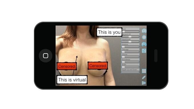 Cutting-edge app uses augmented reality to make boobs bigger (NSFW)