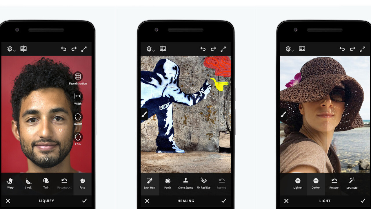 Adobe Photoshop Fix lets Android shutterbugs retouch photos like the pros