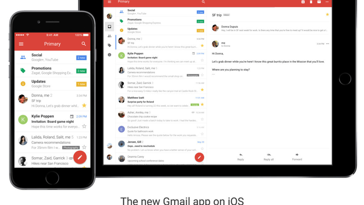 Gmail just got its biggest update on iOS in four years