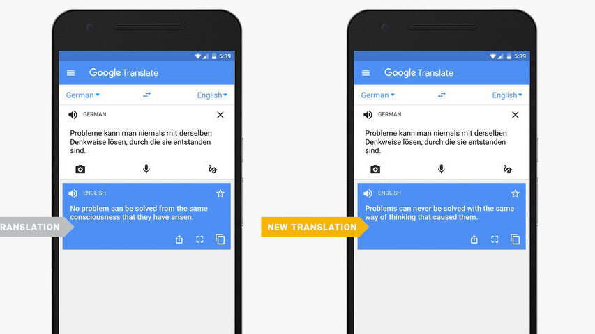 Google Translate now fares better with whole sentences