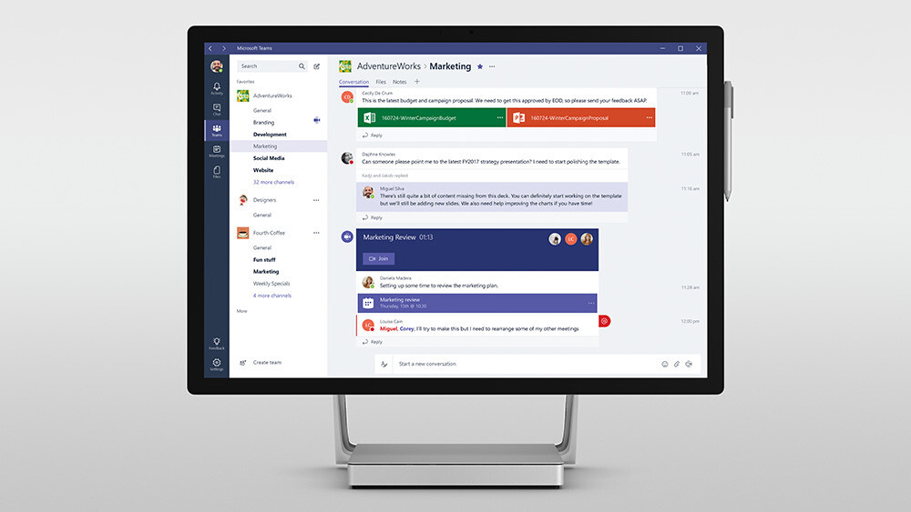 Microsoft releases Teams worldwide to take on Slack